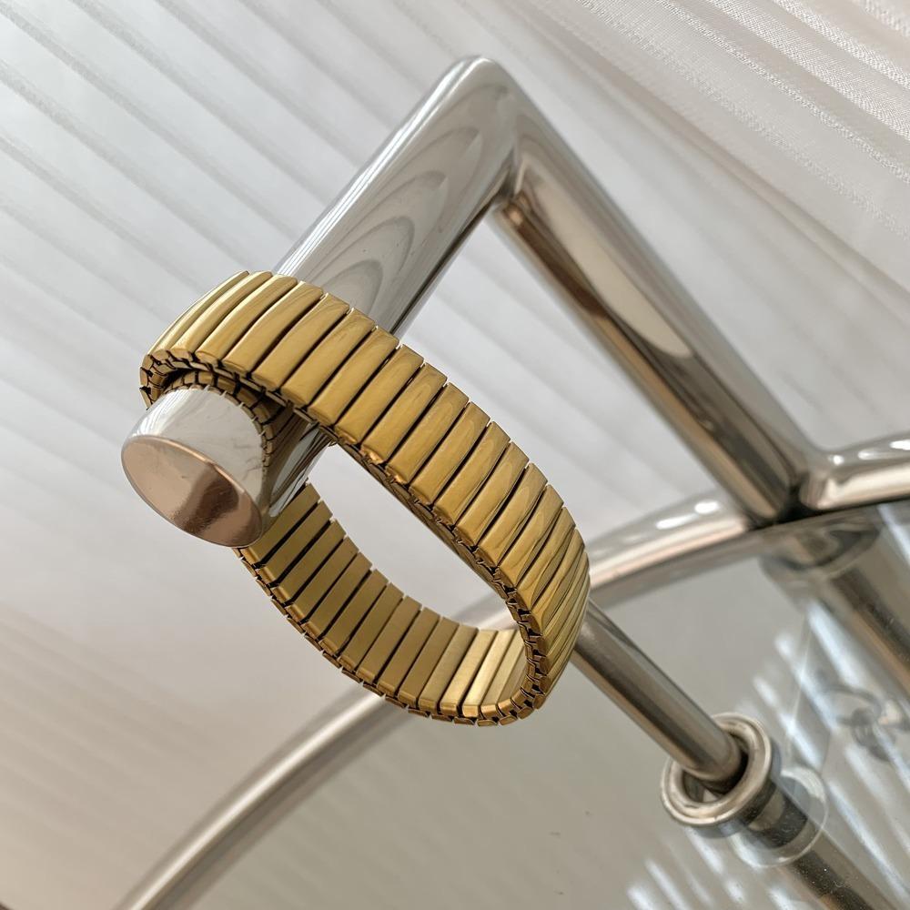 Elestic Titanium Steel Hand Chain Punk Vintage Bangle Fashion Stretch Watch Strap Bracelet  Unisex