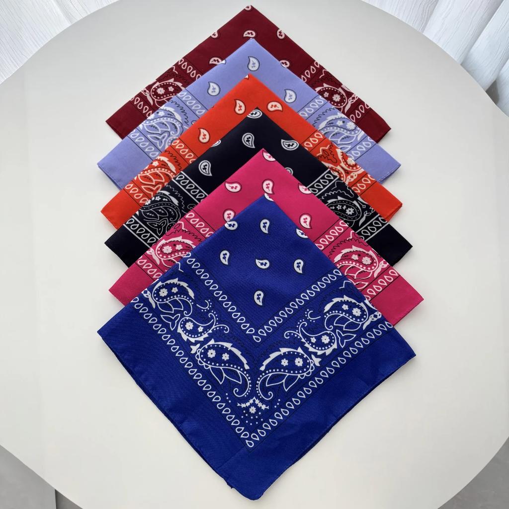 Bandana unisexe pour hommes et femmes, bandeau pour cheveux, style cowboy, pour hommes, motard, sport, couvre-chef, bandeau pour poignet, foulard de tête cachemire, foulard carré