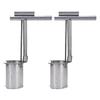 2pcs Handheld Bulb Planter Tool Stainless Steel Gardening Bulb Transplanter with Comfortable Grip for Digging Holes