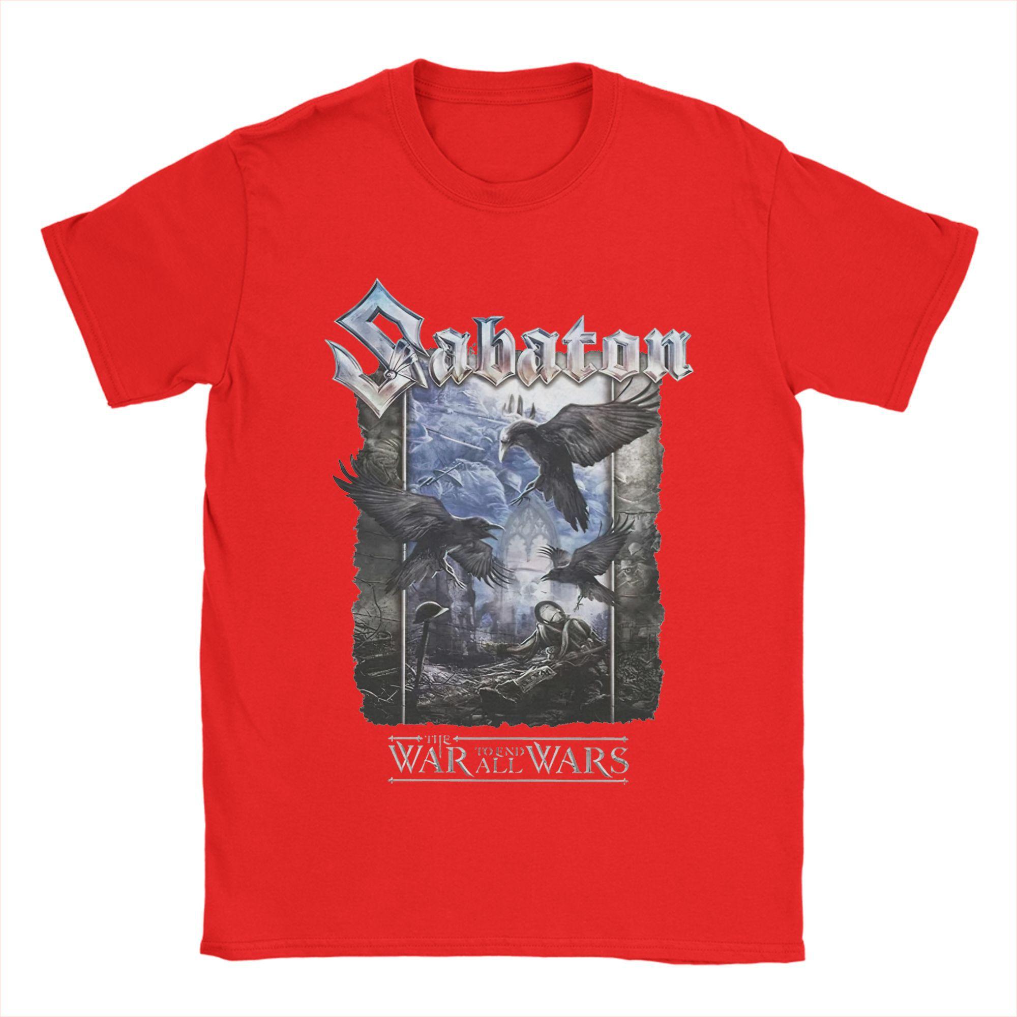 S-Sabatoned The War to End All Wars  Graphic Printing T Shirts for Men Women  100% Cotton  Tee Shirt Clothing S