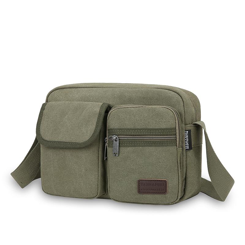 Men Canvas Shoulder Bags Casual Tote Travel Men's Crossbody Bag Luxury Messenger Bags Fashion High Quality Handbag