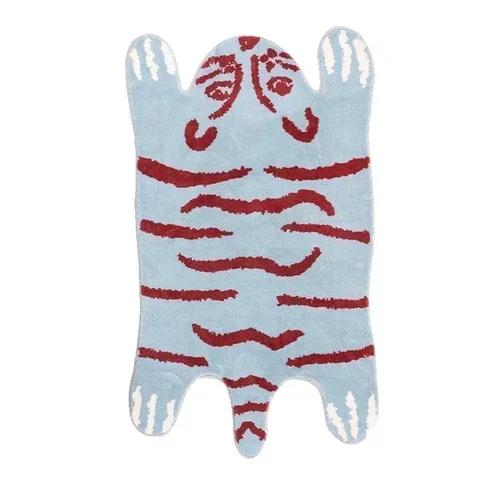 Cartoon Leopard Carpet For Cooling And Warmth, Home Decoration, Bedroom Plush Floor Mat, Living Room Rest Area Floor Mat