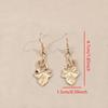 Vintage Maple Leaf Long Earrings Inspire By Elegant Styles Featuring Oil Drip Designs Accessory for Fashionable Women