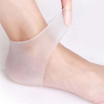 1 paio di calzini pratici in silicone per tallone, protezione per la cura della pelle del piede screpolato