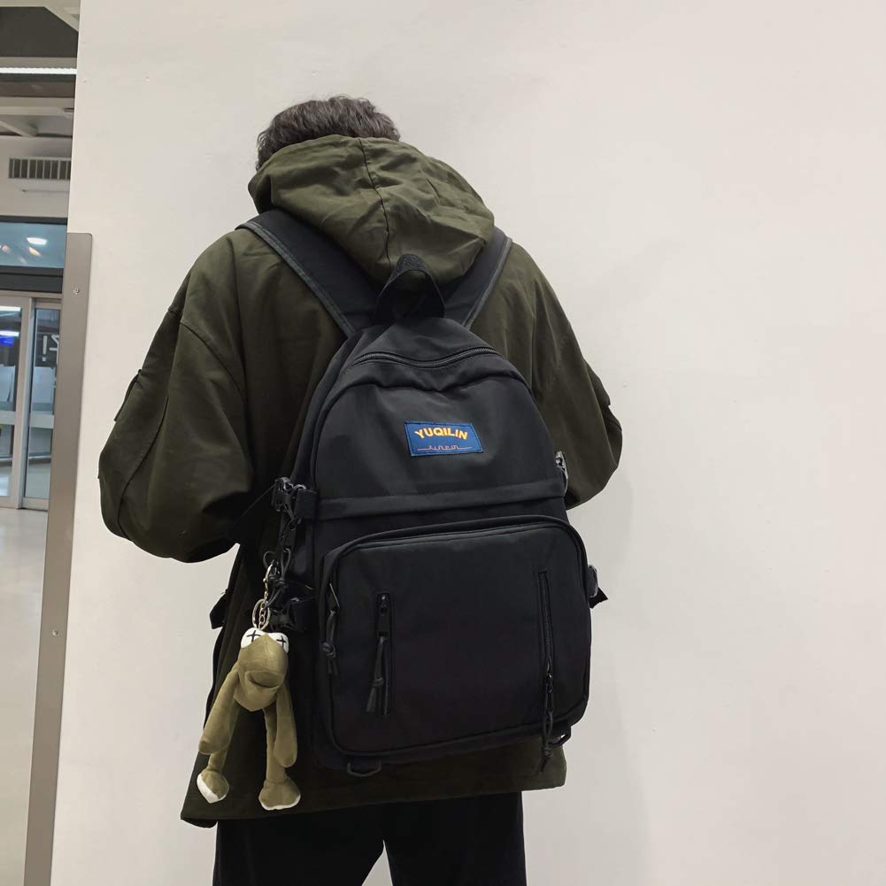ZESU Large Capacity Korean Popular for High School and Stylish and Cute Black Lightweight and A Great Backpack for Moms and Women's Backpack, Style,