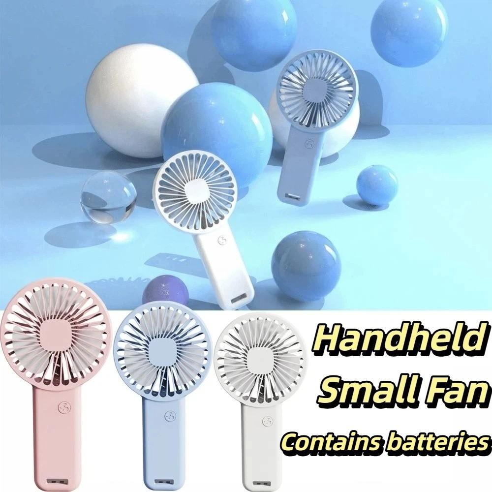 Quiet Operation USB Rechargeable Fan Low-Noise Personal Fan Portable Cooling Handheld Fan Home Use