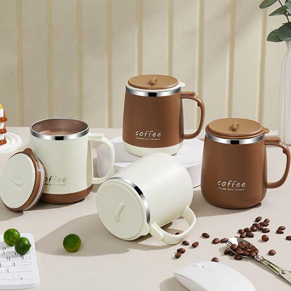 Double-layer Stainless Steel Coffee Mug Large Capacity Insulated Drinking Cup Water Cups  for Home