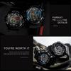 Smael 1527 Shock Resistant LED Function Adjust Wristwatch Reloj Digital Resin Material Watch Outdoor Sports Creative Men Date