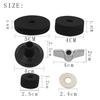 LADE Cymbals Stand Sleeves Felts Pad 18 Pcs Set With Washer Base Wing Nuts Replacement For Drum Hi-Hat Cymbal Stand Accessory
