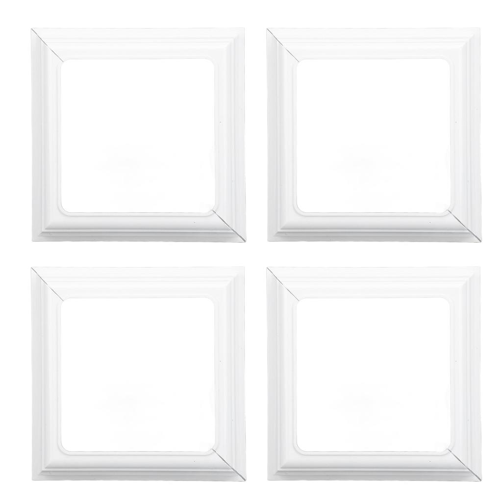 4PCS Split Type Vinyl Post Skirt Deck Column Base Cover 4x4 Inch Post Sleeve Decorative Trim for