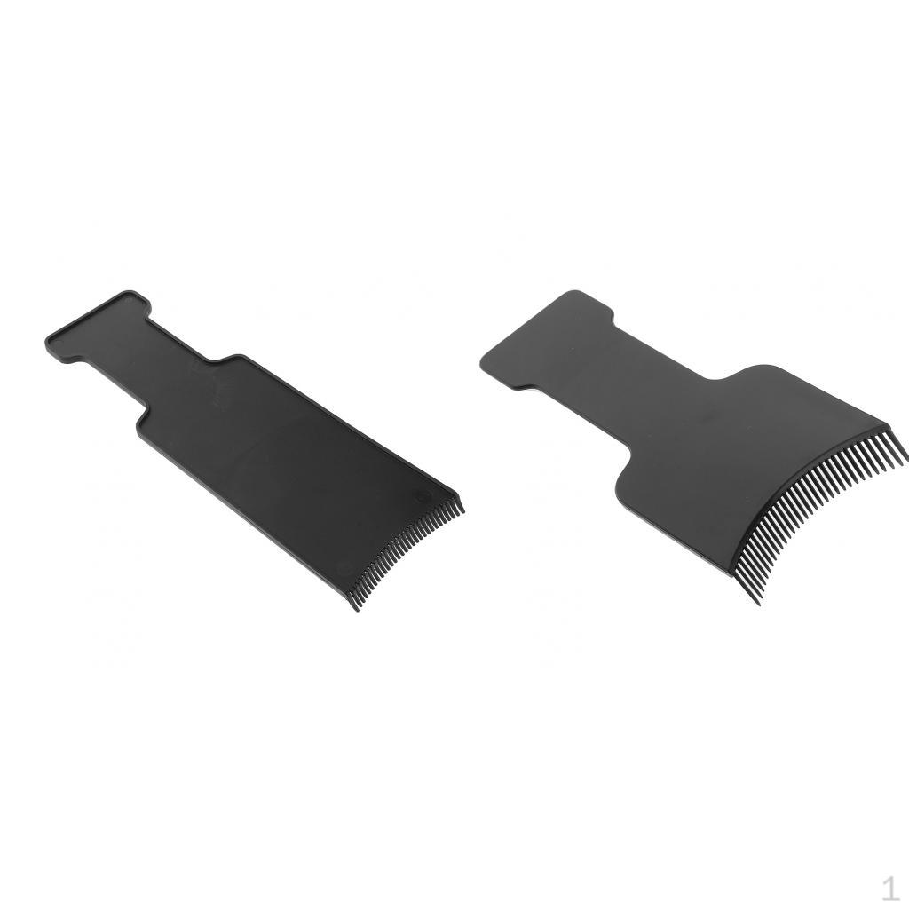 

2 шт. Салон Парикмахер Доска для окрашивания волос ing Тарелка для тонирования Мелирование Прореживающая расческа Парикмахерское дело