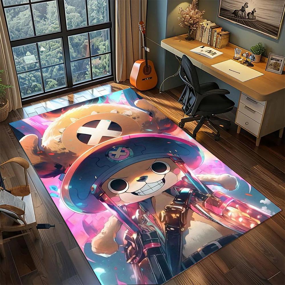 Tony Tony Chopper Gamer Room Functional Rug Carpet, Non Slip Washable Large Area Floor Mat Bedroom Home.-TING