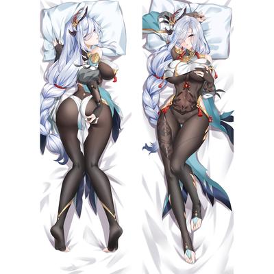Anime Genshin Impact Shenhe Coplay HD Husă de pernă pe 2 fețe Shen He Dakimakura Hugging Body Masculin Otaku Cover Home Fată de pernă