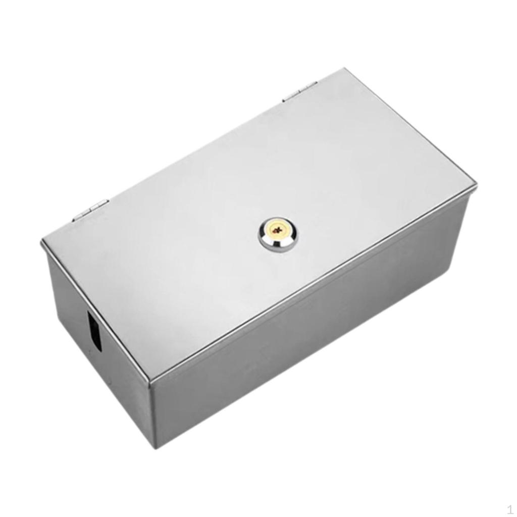 Box for Electrical Sockets, And Waterproof Protection with Lockable Outdoor Use in The Garden.