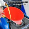 Car Refueling Funnel Car Motorcycle Small Long Mouthed Hands-free Oil Fuel Filling Tools 26.5cm Anti-splash Plastic Oil Funnel