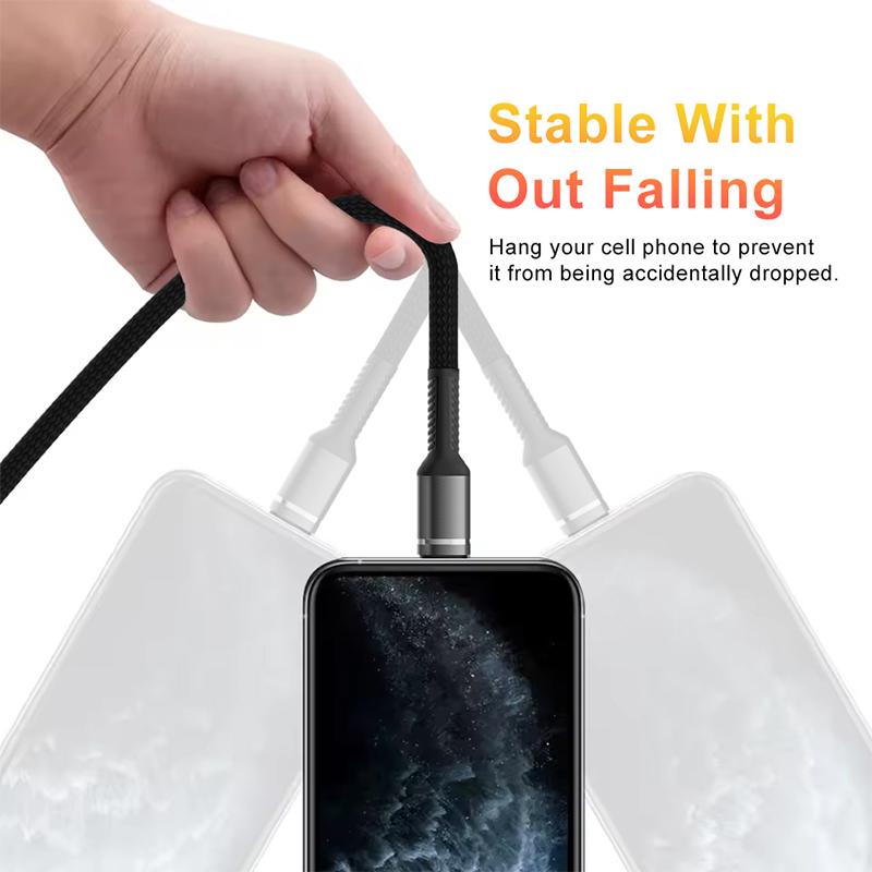 Fast Charging Lightning Cable PD MFI USB C to Lightning Wire for 14 13 12 11 Pro Max 6 7 8 Plus SE Nylon Braided 20W Line
