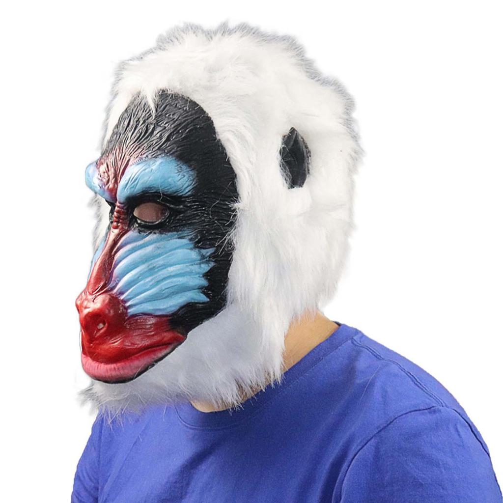 Animal Face Mask Gorilla Monkey 3D Cosplay Accessories Orangutan Chimp for Adults