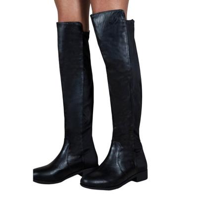 Womens/Ladies Diem PU Pull-On Knee-High Boots