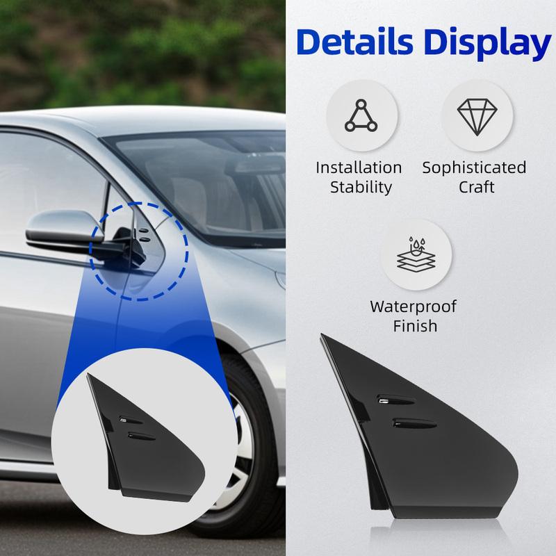 Side Mirror Fender Molding Cover Trim Left/Right Front Upper For Toyota Prius 2016 2017 2018 60118-47030 60117-47030