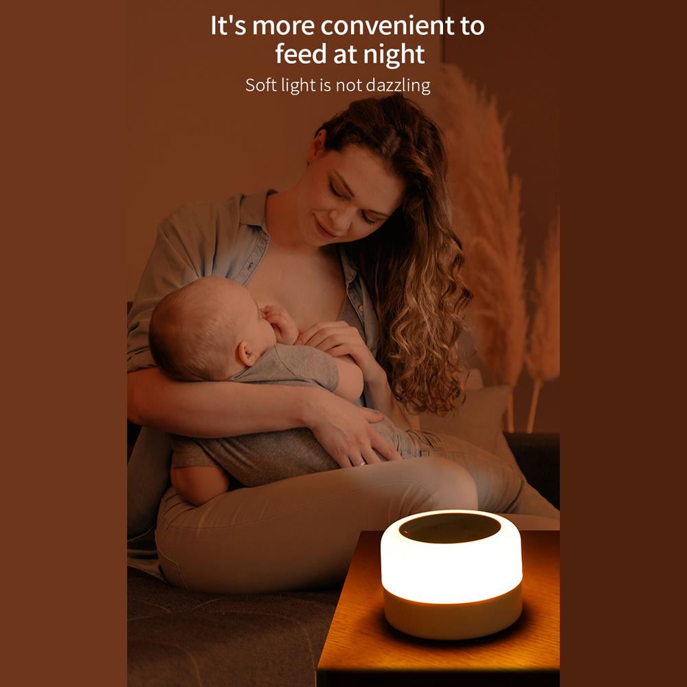 Portable White Sound Machine Baby Sooth    Night Light with 12 Soothing Sounds 7 Lighting Colors Tim  for Baby Students Adults Sleep Work M