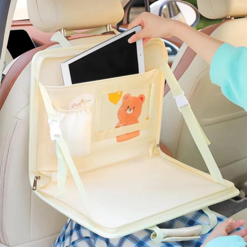 Car Steering Wheel Tray Portable Folding Auto Seat Back Small Table Eat Work Car Steering Wheel Dining Table Coffee Tray Board