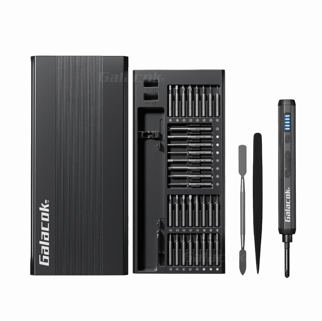 Precision Electric Screwdriver Set Cordless 64 Precision Drill Bits 5 Torque Settings LED Mobile Phone Repair Hand Tool Kit DIY