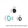 Alloy Brake Piston Bike Maintenance High-strength Alloy 3 Rubber Seals