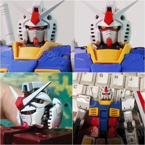 Face Parts & Decal Set for RG RX-78-2 Gundam Ver. 2.0 Modification Parts, 1/144 Ver. 2.0 Modification G-3 Gundam, G-3 RX-78-3 Weapon Set, Detail-up Fo