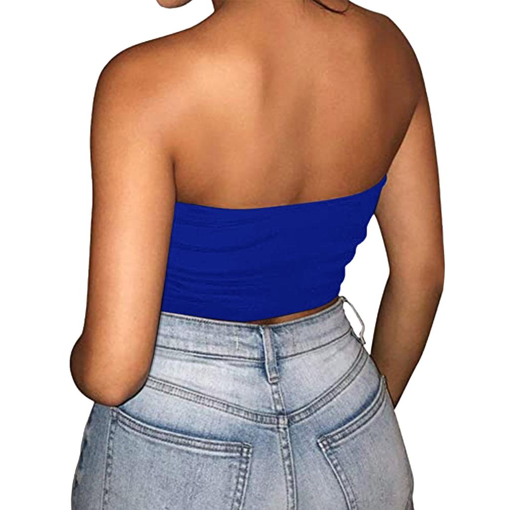 Crop Tops For Women Sexy Cami Tank Summer Tube Sleeveless Camisole Shirt Vest