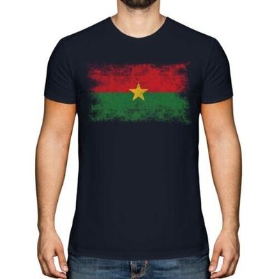 Burkina Faso Afflict Flag T-Shirt Top Burkinabe Football Burkinabe