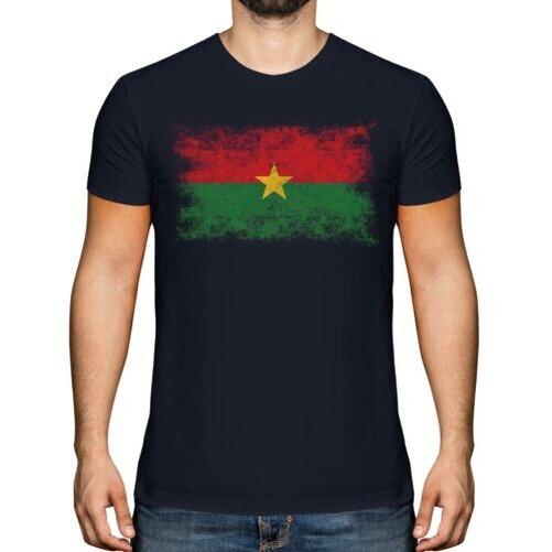 

Burkina Faso Afflict Flag T-Shirt Top Burkinabe Football Burkinabe 3XL