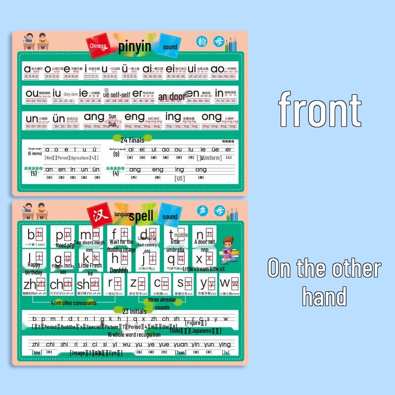 First Grade Math & Character Recognition Flashcards with Pinyin for Children
