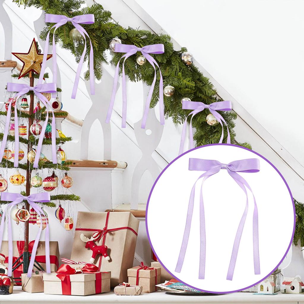 24pcs Velvet Bow Tie Christmas Party Hanging Accessories