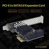 1Pcs 6Gbps Sata 3.0 To Pci-E 1X Adapter Expansion Card 4 Port Computer Card Connectors Sata Iii Pcie Card