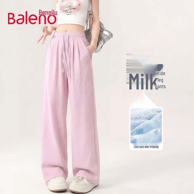 Baleno Women's Lightweight Milk Floss Wide-Leg Pants