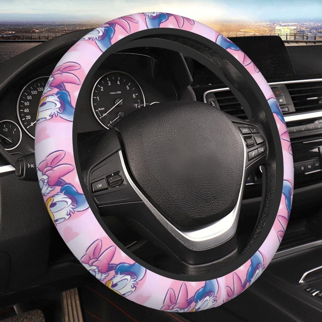 Donald Duck Car Steering Wheel Cover, Stylish, Anti-Slip, Stain Prevention, Good Texture, Accessories, Interior