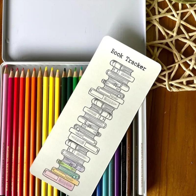 3/6 STÜCK Leseliste Lesezeichen Tracker Lesezeichenkarten Geschenk für Schüler Lehrer Buchliebhaber Leser Bücherwurm