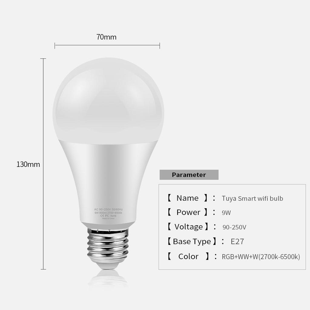 Kablosuz WiFi LED Lamba Akıllı Ampul RGB E27 LED Işık Tuya /Homekit Smart Life Google Home Alexa Sesli Kontrol Işıklar Ev İçin Aydınlatma