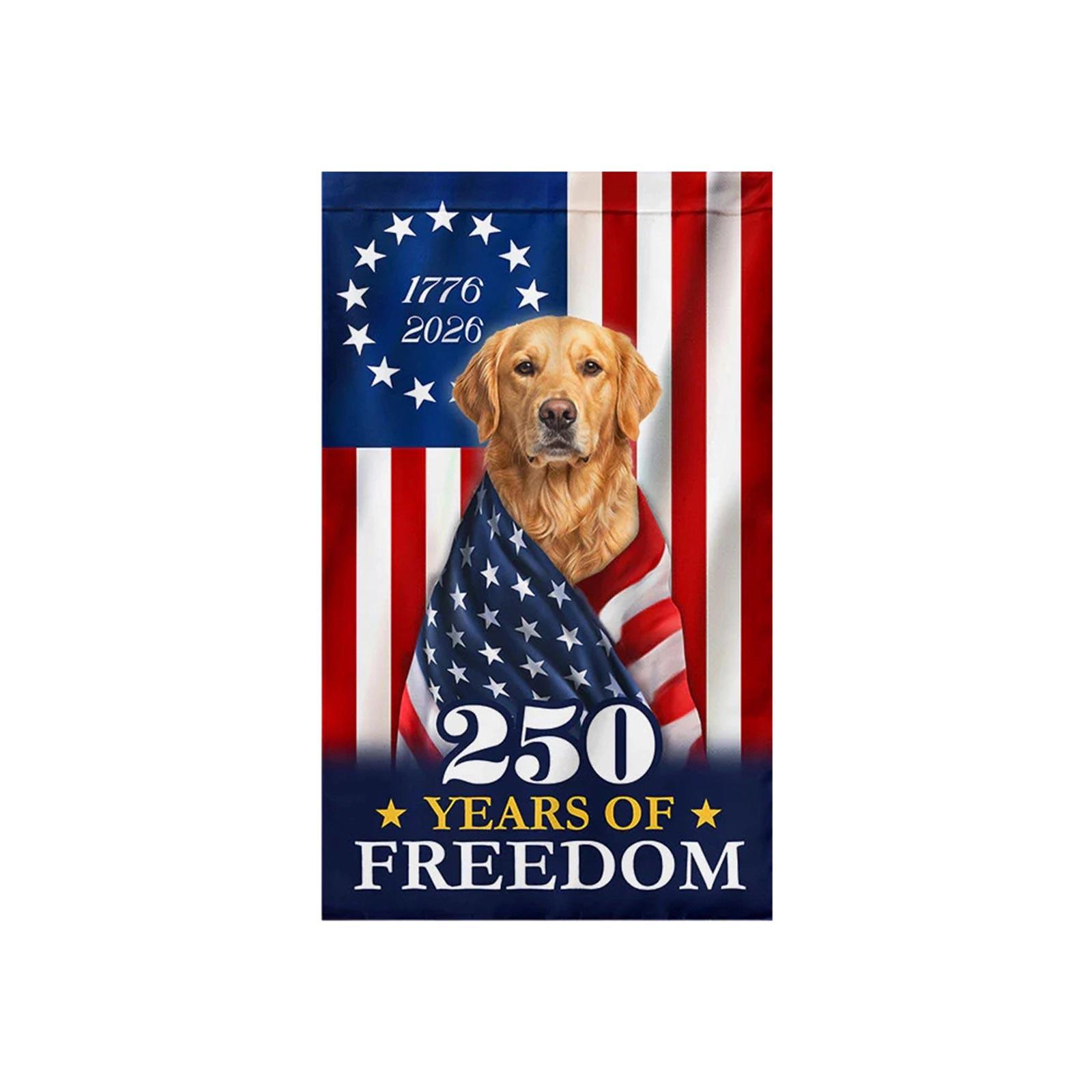 

250th Anniversary Garden Flag, Single Sided One Size
