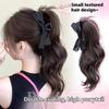 Synthetic Bow Ponytail Claw Clip Hair Extensions Natural Curly Ponytail Ladies Party Daily Wear Black Brown Blonde Hair Clip