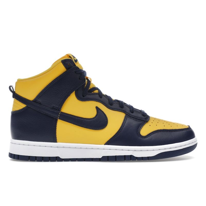 Nike Dunk High Michigan 2025 Unisex Sneakers Blue Varsity-Maize Midnight-Navy HF3143-700 41