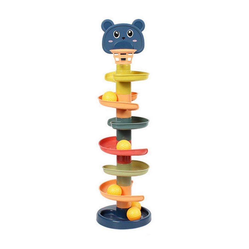 Entertainment Ball Drop Roll Swirling Tower Spin Track Toy Set Rotating Track Set Educational Toys