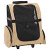Carrito para Mascotas 3 en 1 Beige 48 x 32 x (57 106) cm Tela Oxford