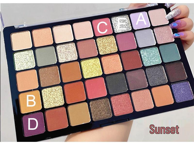 MGL40 Utopia Eyeshadow Palette: 40 Shimmer & Glitter Shades for Professional Stage and Smoky Makeup