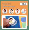 Kids' Early Learning Sticker Book: Number Recognition & Clock Toy