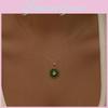 Chic Simple Green Eye Necklace For Women Dazzling Geometric Alloy Jewelry