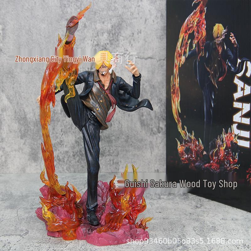 

One Piece Sanji Devil s Leg Figure – Straw Hat Pirate Ornament Anime Gift.