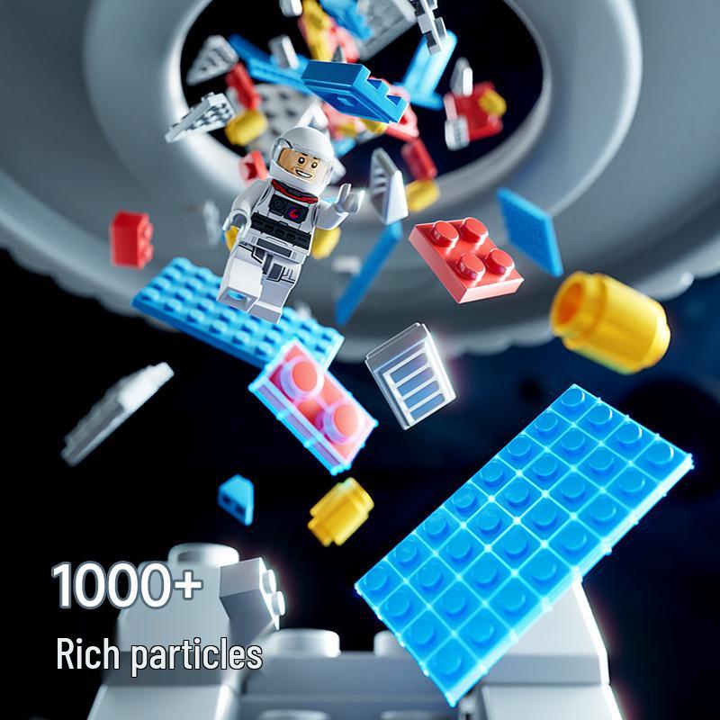 Spacecraft Starship Falcon Toy Building Blocks - Children's Rocket Assembly Set