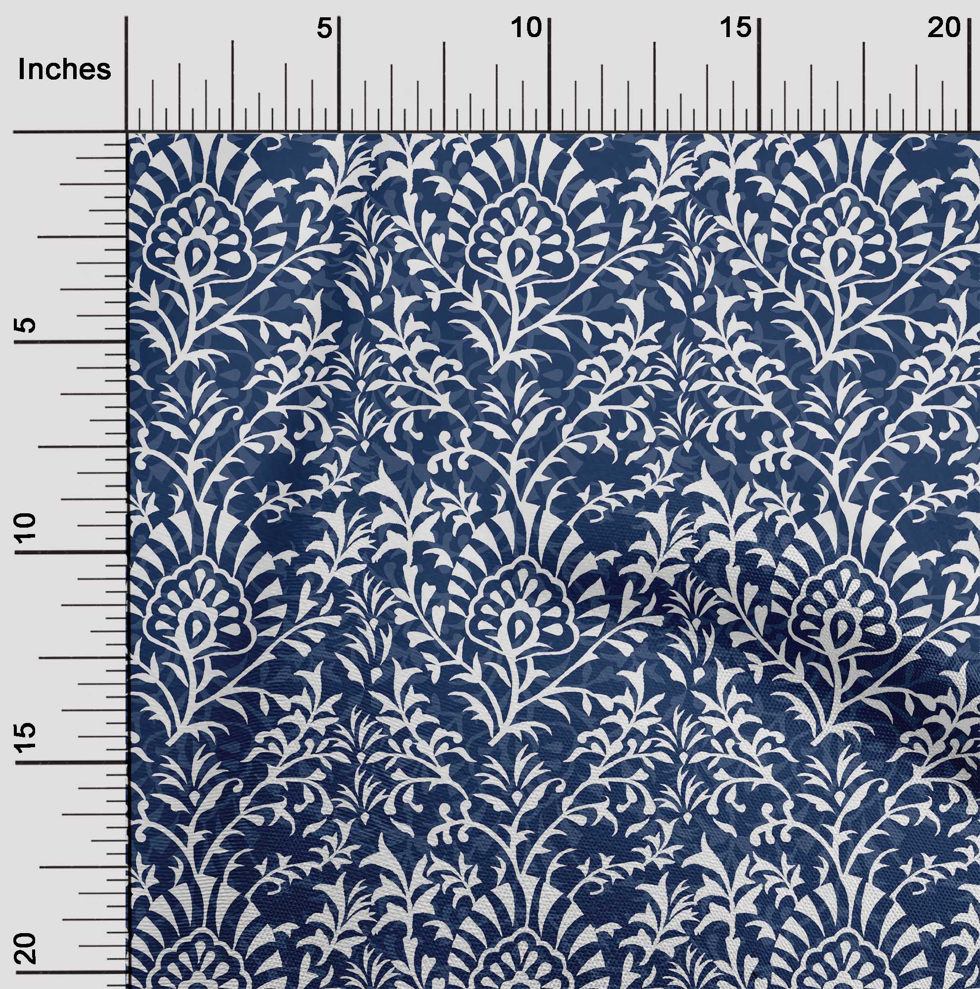 

oneOone Cotton Flex Blood Red Fabric Leaves & Floral Block Fabric For Sewing Printed Craft Fabric By The Yard 40 Inch 42 Inch Wide - Viscose Chiffon темно-синього кольору