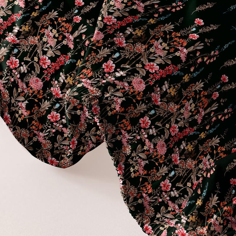 1 Proste Nowoczesne Prześcieradło z Gumką z Nadrukiem Roślin i Kwiatów, Drukowana Narzuta na Łóżko do Sypialni, Pościel (Z wyłączeniem poszewek na poduszki)